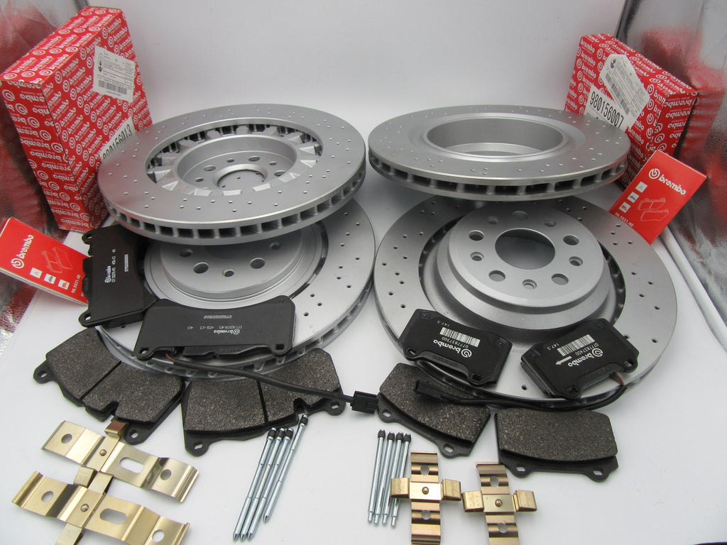 Maserati Ghibli Quattroporte Front Rear Brembo Brake Pads Replacement  Rotors 1510