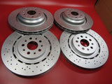 Maserati Ghibli Quattroporte Front And Rear Brake Disc Rotors Set of 4 #1507