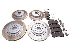 Maserati Levante S Modena front rear brake pads rotors TopEuro #2678