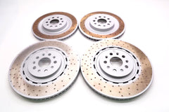 Maserati Ghibli 3.8 Trofeo front & rear brake disc rotors TopEuro #2690