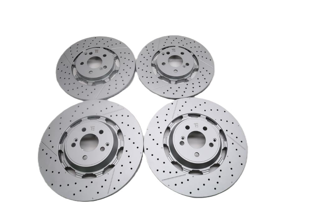 Mercedes E63 AMG S front & rear brake disc rotors TopEuro #2624
