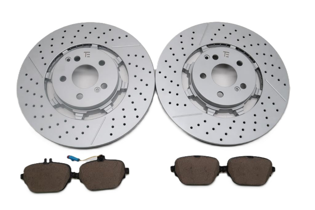 Mercedes E63 AMG S rear brake pads & rotors TopEuro #2628