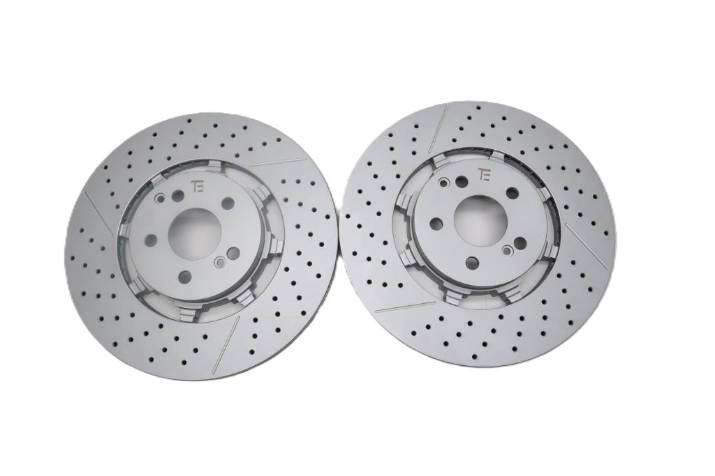 Mercedes E63 AMG S rear brake disc rotors x2 pcs TopEuro #2629