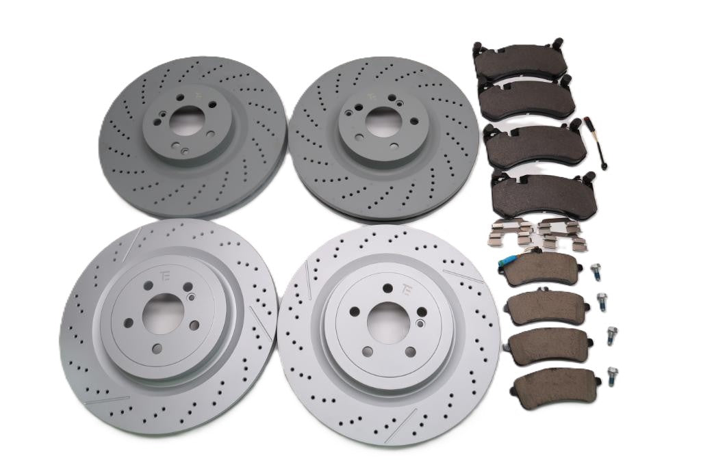 Mercedes Benz C63 Amg front rear brake pads & rotors TopEuro #2645