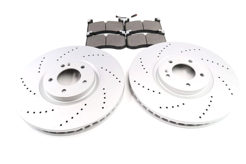 Mercedes G63 front brake pads and rotors TopEuro 1236