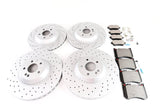 Mercedes S class S550 front rear brake pads & rotors TopEuro #1451