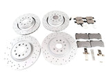 Maserati Ghibli Base front rear brake pads drilled upgraded rotors #1433