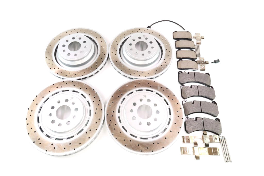 Maserati Ghibli Quattroporte front rear brake pads rotors 2014-2016 #1333