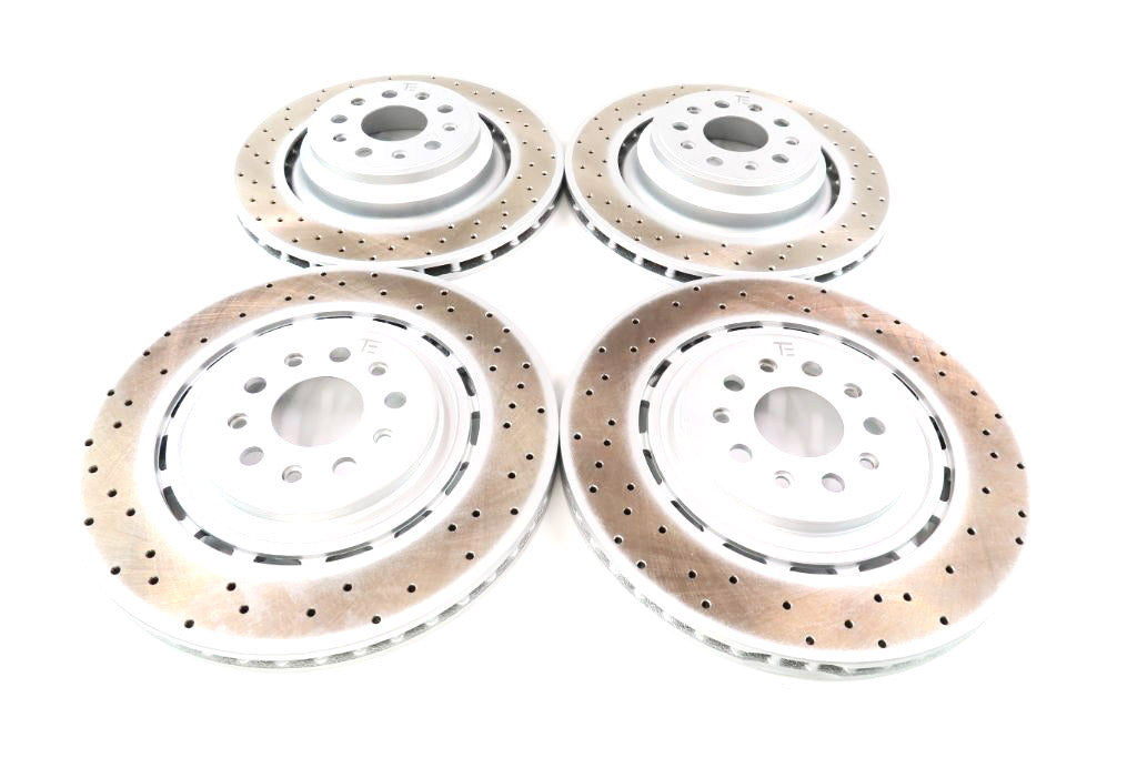 Maserati Ghibli Quattroporte front rear brake pads rotors + FREE oil filter 2014-16 #1332