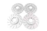 Alfa Romeo Stelvio front & rear brake rotors drilled upgrade TopEuro #1311