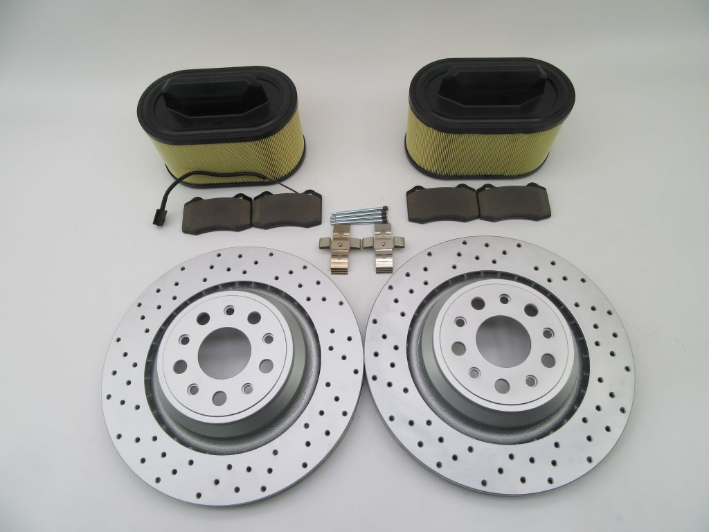 Maserati Ghibli Quattroporte rear brake pads rotors filters 878