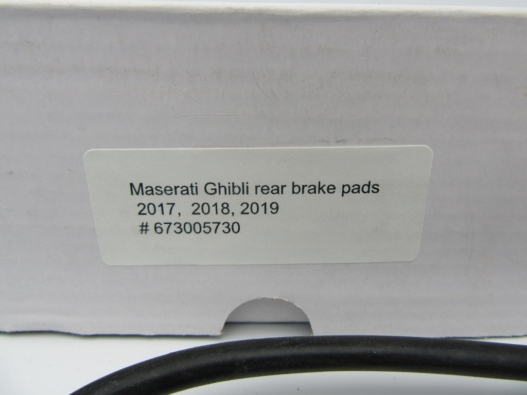 Maserati Ghibli Quattroporte rear brake pads 673005730