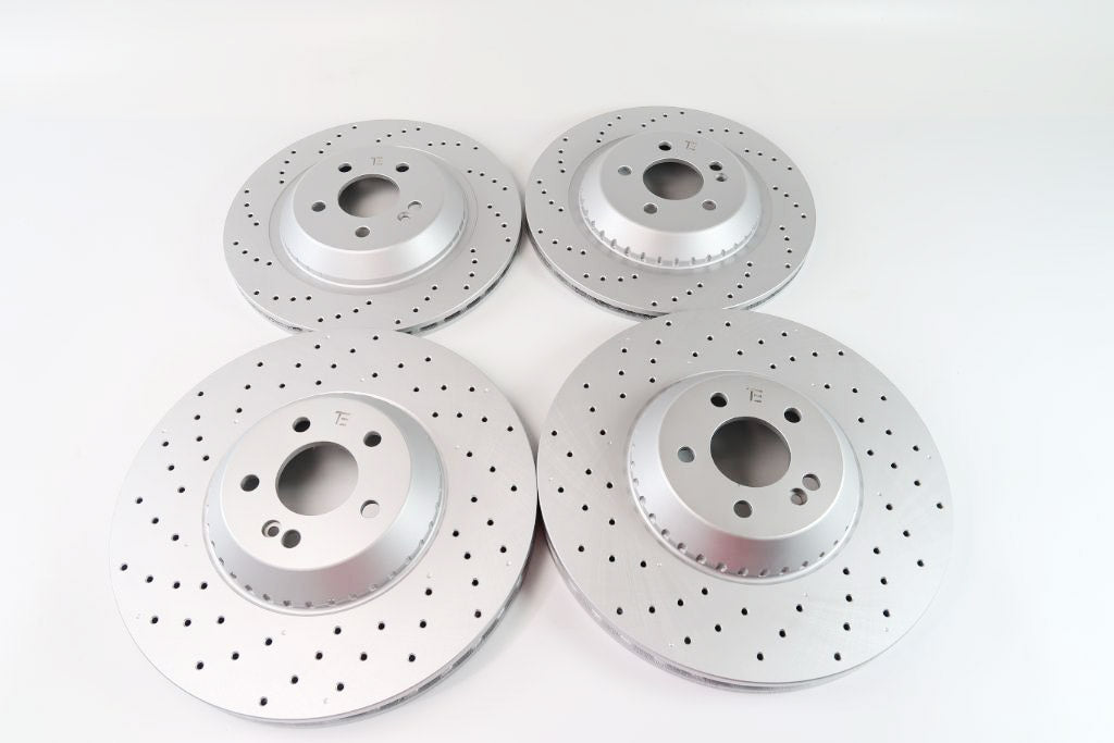 Mercedes S class S550 S550e front rear brake rotors  #1452